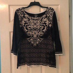 Chico's Zenergy 3/4 Sleeve Top 12 L Chico's 2